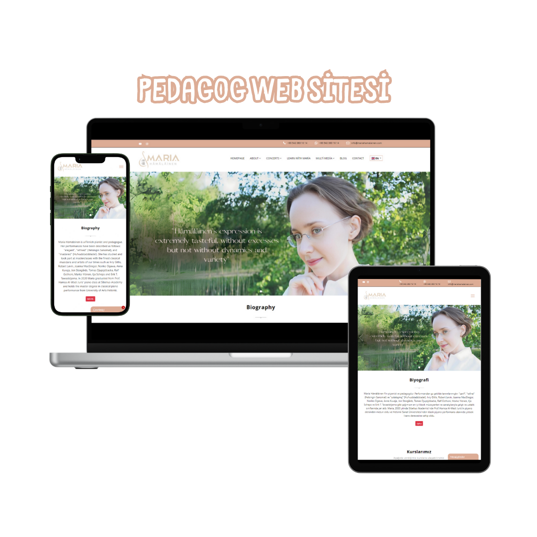 Piano Eğitmeni Örnek Site