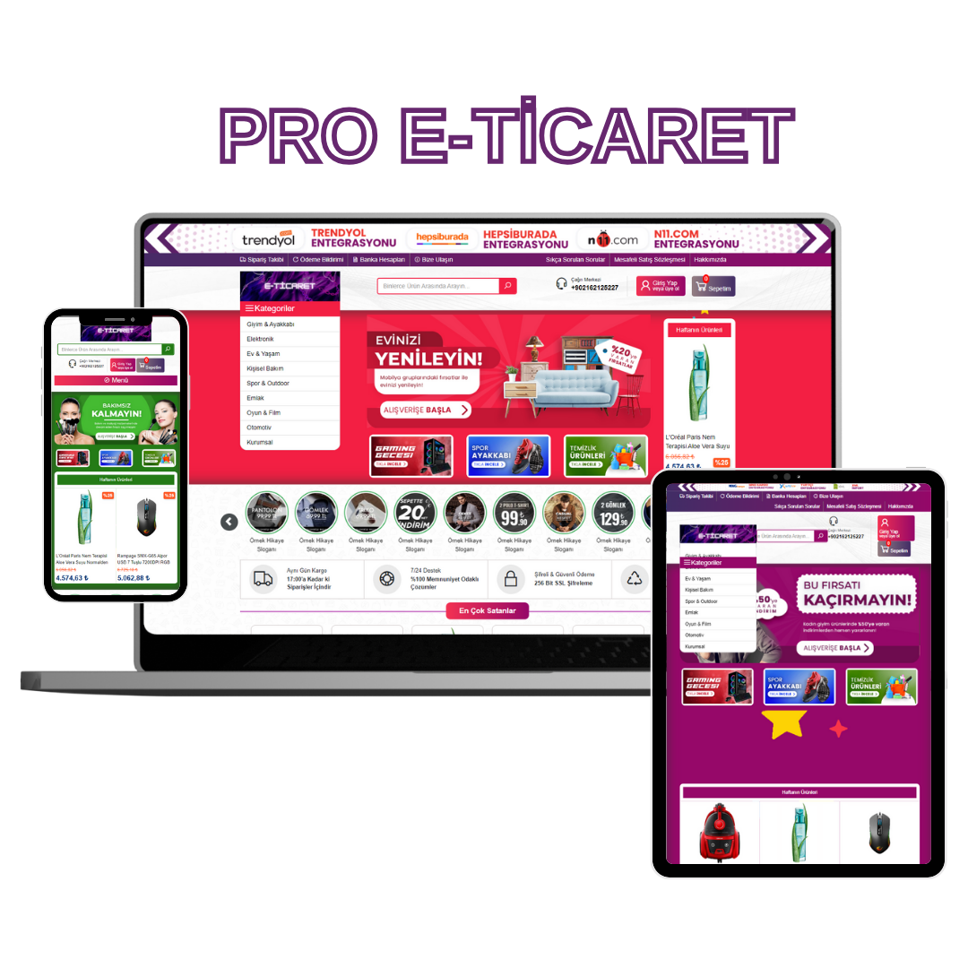 Pro E- Ticaret Sitesi
